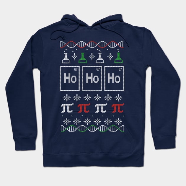 Science Christmas - Pi Number - Geeky Santa Hoodie by BlancaVidal